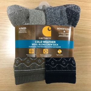 Carhartt Women's Cold Weather Crew Socks 4 Pack